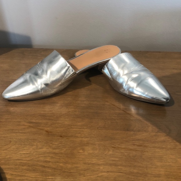 Silver "A new Day" Mules - Picture 3 of 6